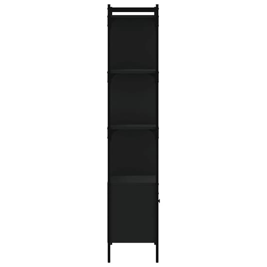 Irving Wooden Bookcase With 4-Tier And 2 Doors In Black_4