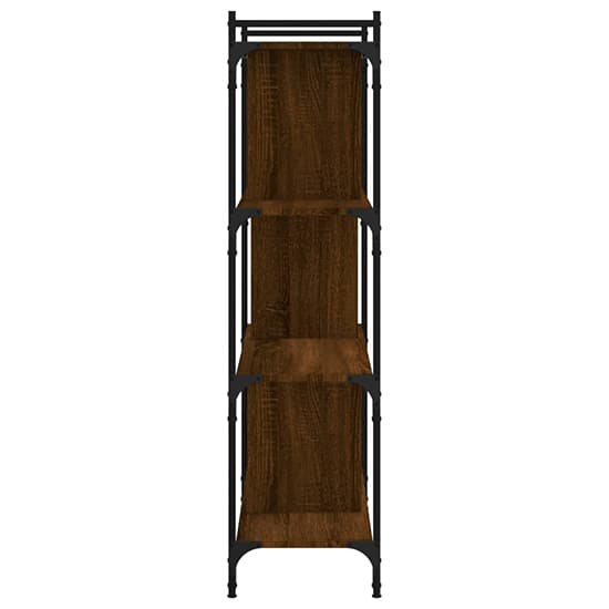 Irving Wooden Bookcase With 4-Tier In Brown Oak_4