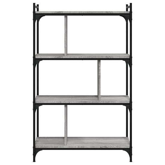 Irving Wooden Bookcase With 4-Tier In Grey Sonoma Oak_3