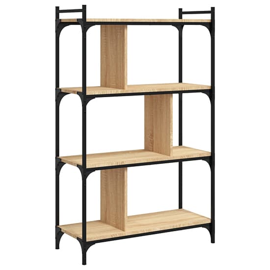 Irving Wooden Bookcase With 4-Tier In Sonoma Oak_2