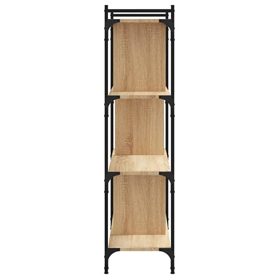 Irving Wooden Bookcase With 4-Tier In Sonoma Oak_4