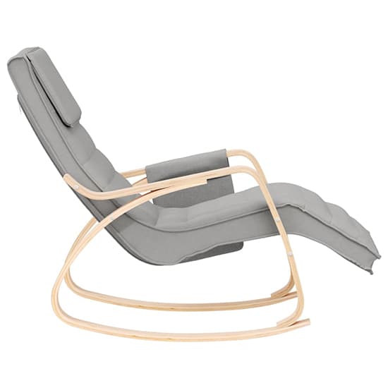 Isla Fabric Rocking Chair In Light Grey_4