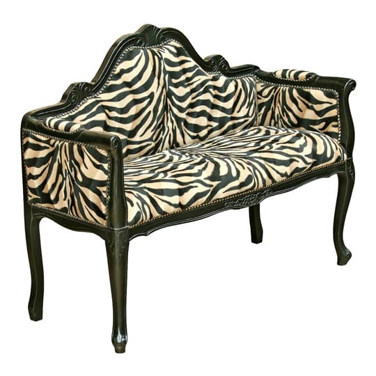 Italian Miniature Lounge Chaise Chair In Gloss Black Furniture in Fashion