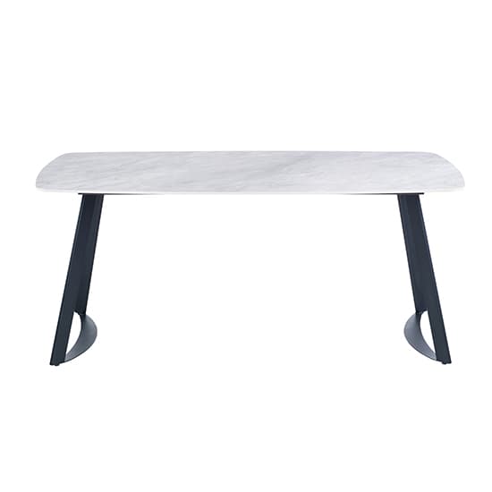Ivan Carlos Grey Stone Dining Table With 6 Rissa Blue Chairs_3