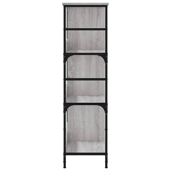 Izola Wooden Bookshelf With 6 Compartments In Grey Sonoma Oak_4