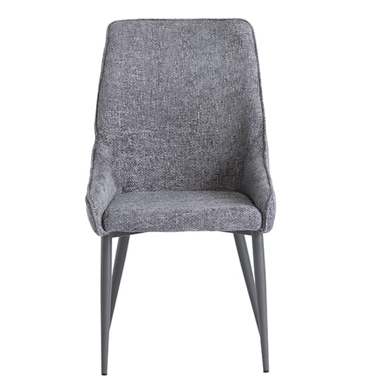 Jacinta Fabric Dining Chair In Graphite With Grey Legs_2