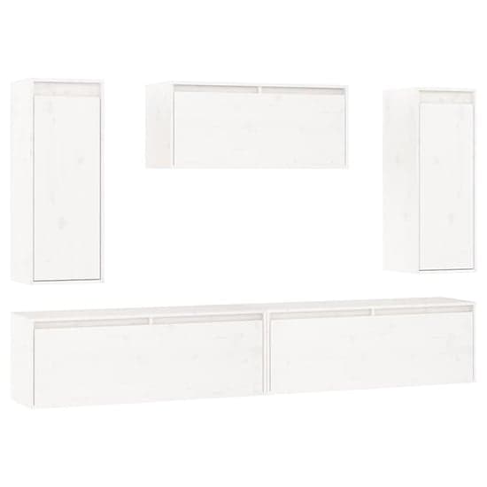 Jackie Solid Pinewood Entertainment Unit In White_3