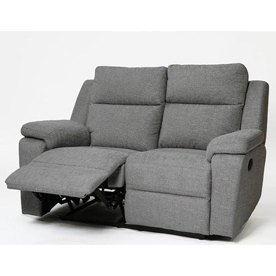 Jackson Fabric 2 Seater Recliner Sofa In Grey_2