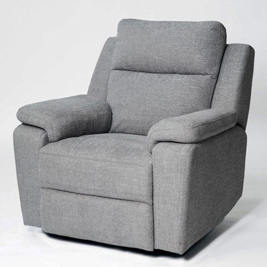 Jackson Fabric Recliner Armchair In Grey_2