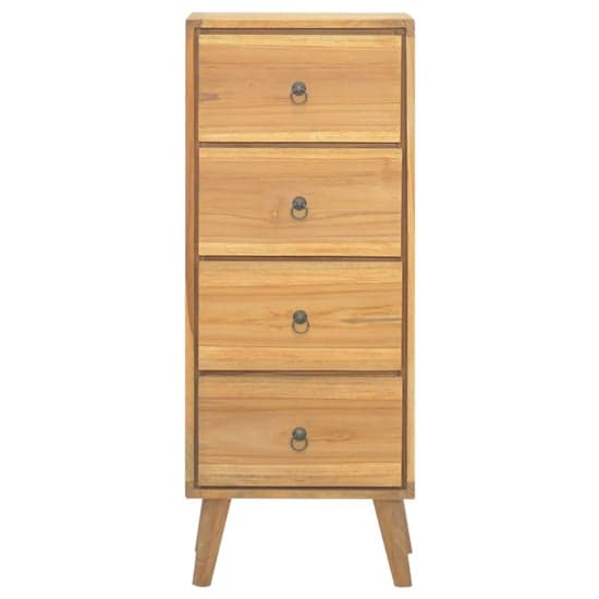 Jacop Solid Teak Wood Chest Of 4 Drawers In Natural_2