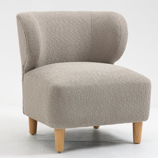 Jakarta Fabric Bedroom Chair In Grey With Oak Legs_4