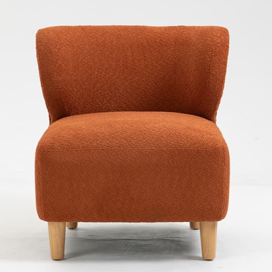 Jakarta Fabric Bedroom Chair In Rust With Oak Legs_2