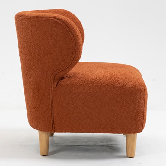 Jakarta Fabric Bedroom Chair In Rust With Oak Legs_3
