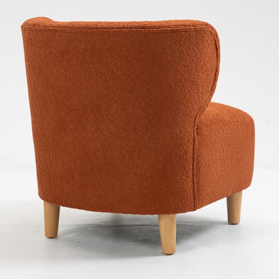 Jakarta Fabric Bedroom Chair In Rust With Oak Legs_5