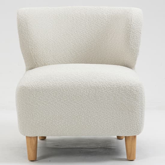 Jakarta Fabric Bedroom Chair In White With Oak Legs_2