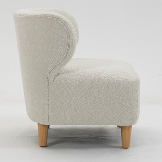 Jakarta Fabric Bedroom Chair In White With Oak Legs_3