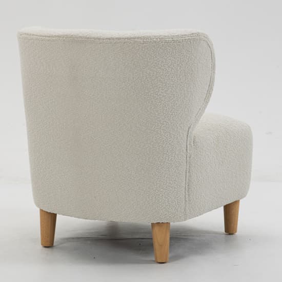 Jakarta Fabric Bedroom Chair In White With Oak Legs_5