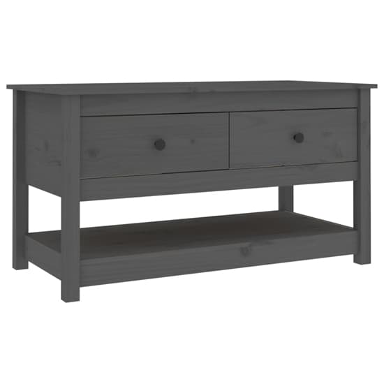 Janie Pine Wood Coffee Table With 2 Drawers In Grey_3