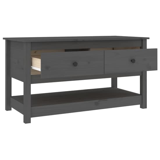 Janie Pine Wood Coffee Table With 2 Drawers In Grey_5