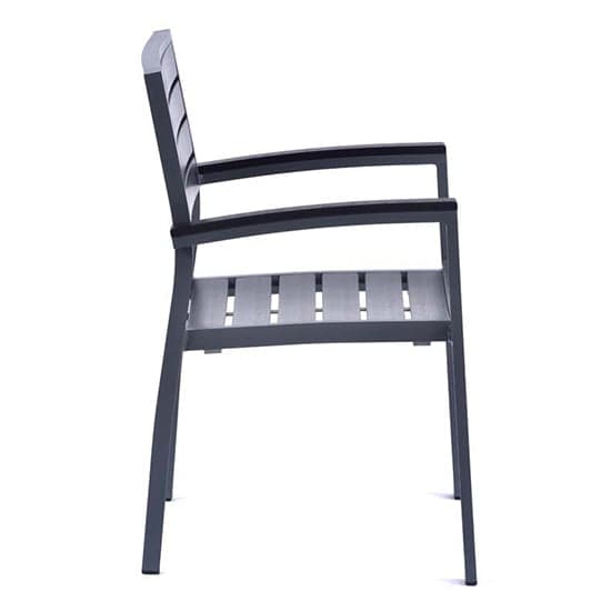 Janya Outdoor Durawood Arm Chair In Grey_2