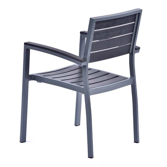 Janya Outdoor Durawood Arm Chair In Grey_3