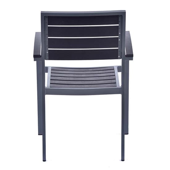 Janya Outdoor Durawood Arm Chair In Grey_4