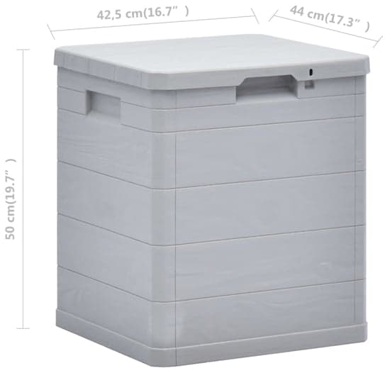 Janya Plastic Garden Storage Box In Light Grey_4