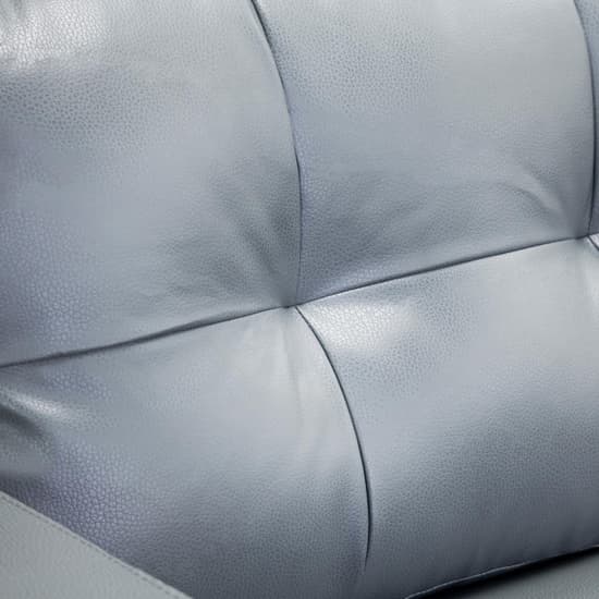 Jared Faux Leather 2 Seater Sofa In Grey_5