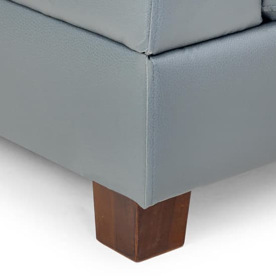 Jared Faux Leather 3 + 2 Seater Sofa Set In Grey Furniture in Fashion