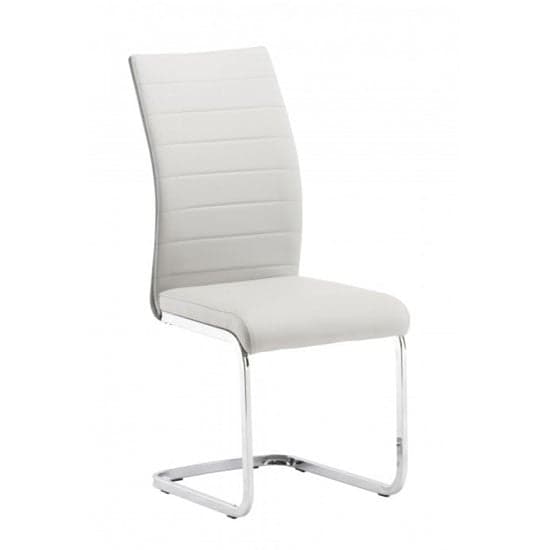 Joster Faux Leather Dining Chair In Grey And Light Grey_1