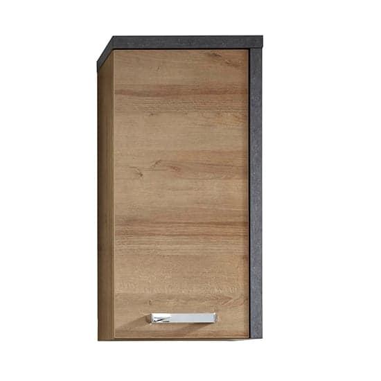 Java Wall Hung Storage Cabinet In Dark Cement Grey And Oak_2