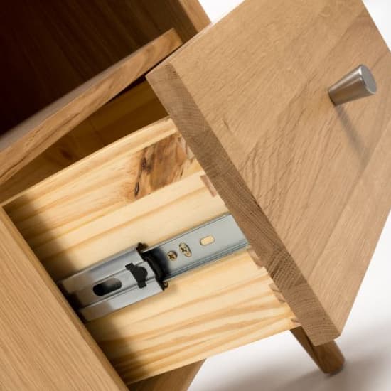 Javion Wooden Bedside Cabinet With 1 Drawer In Natural Oak_3