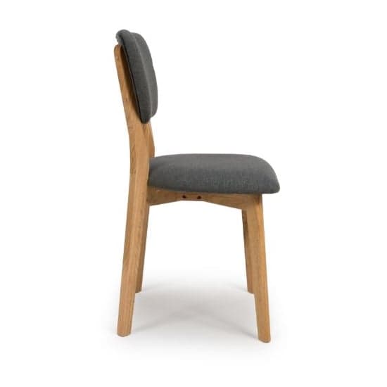 Javion Wooden Dining Chairs With Fabric Seat In Pair_5
