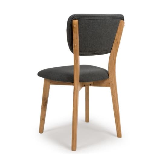 Javion Wooden Dining Chairs With Fabric Seat In Pair_7