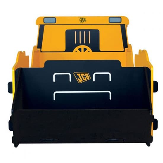 JCB Kids Single Bed In Yellow With Screen Printed Graphics_2