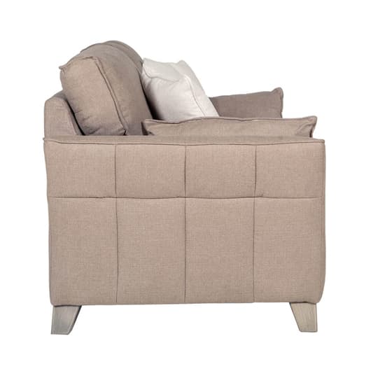 Jekyll Fabric 2 Seater Sofa In Biscuit With Cushions_4