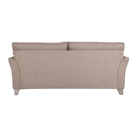 Jekyll Fabric 3 Seater Sofa In Biscuit With Cushions_3