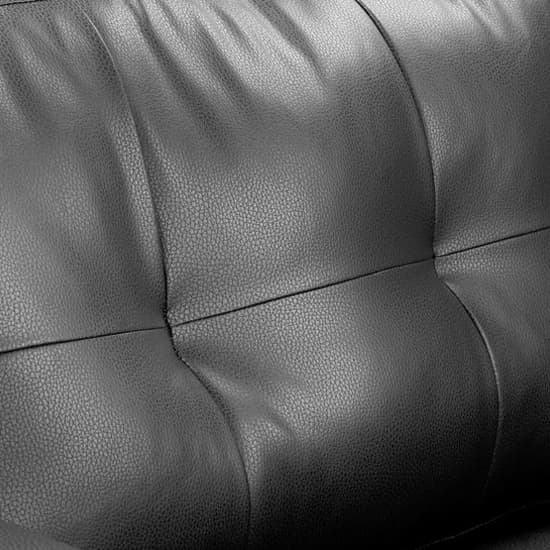 Jerri Faux Leather 2 Seater Sofa In Black_5