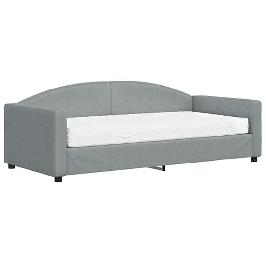 Jersey Fabric Daybed In Light Grey_2