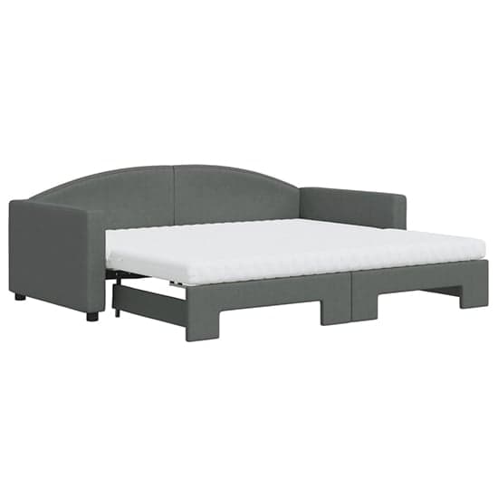 Jersey Fabric Daybed With Guest Bed In Dark Grey_2