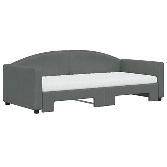 Jersey Fabric Daybed With Guest Bed In Dark Grey_3
