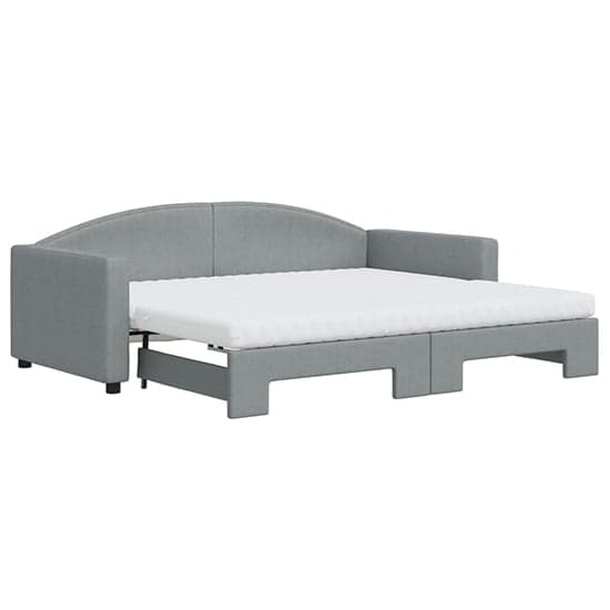 Jersey Fabric Daybed With Guest Bed In Light Grey_2