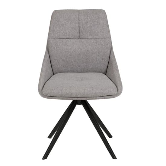 Jessa Fabric Dining Chair With Black Legs In Light Grey_1