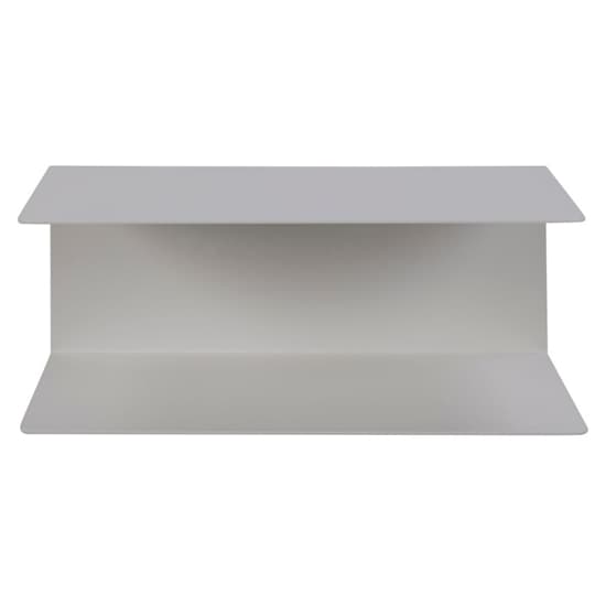 Jicama Dual Metal Wall Shelf In Matt White_3