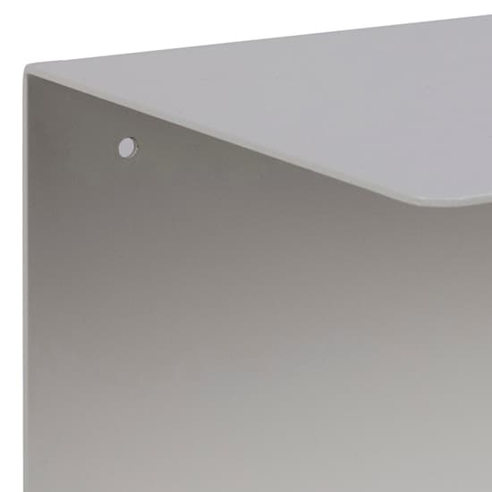 Jicama Dual Metal Wall Shelf In Matt White_4