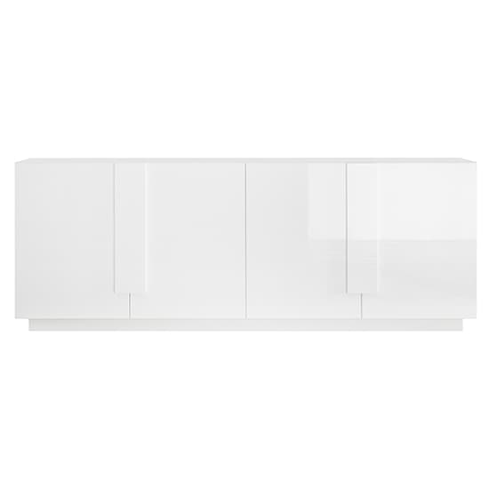 Jining High Gloss Sideboard With 4 Doors In White_3