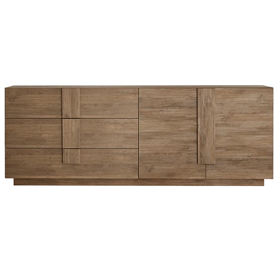 Jining Wooden Sideboard With 2 Doors 3 Drawers In Oak_3