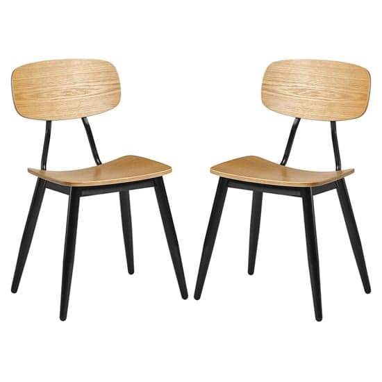 Jona Ply Oak Wooden Dining Chairs In Pair_1