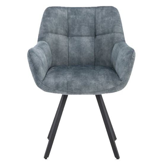 Jordan Fabric Dining Chair In Stone Blue With Metal Frame_1