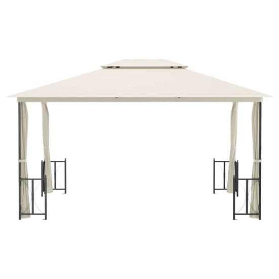 Josie 3m x 4m Gazebo With Sidewalls And Double Roofs In Cream_3